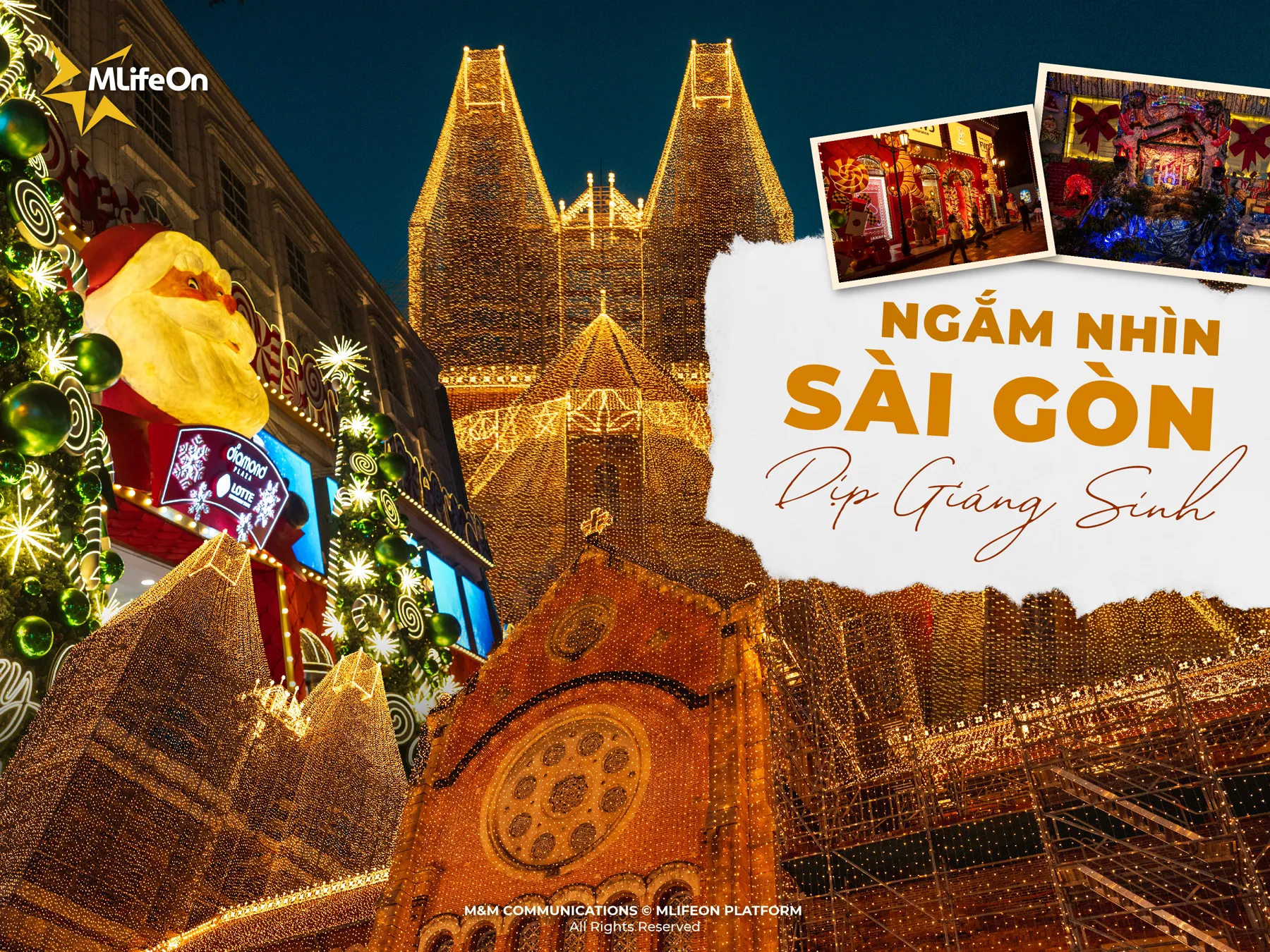 SAIGON DURING CHRISTMAS - FILLED WITH COLORS AND LIGHTS